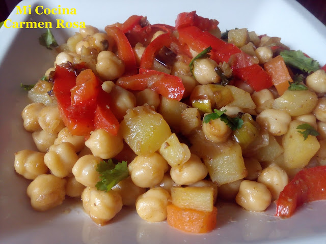 Masala De Garbanzos Y Verduras
