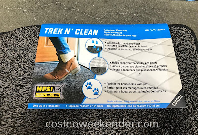 Costco 1600011 - Trek N' Clean Absorbent Floor Mat: great for any home