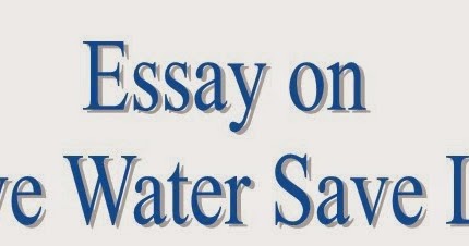 Water is life essay