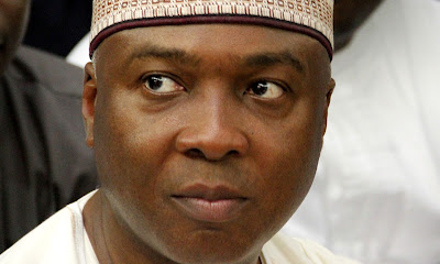 President of the Senate, Dr. Abubakar Bukola Saraki congratulates President of the Nigerian Bar Association (NBA), Mr. Mahmoud Abubakar, SAN
