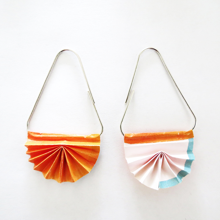 How to make paper clip earrings Ohoh deco