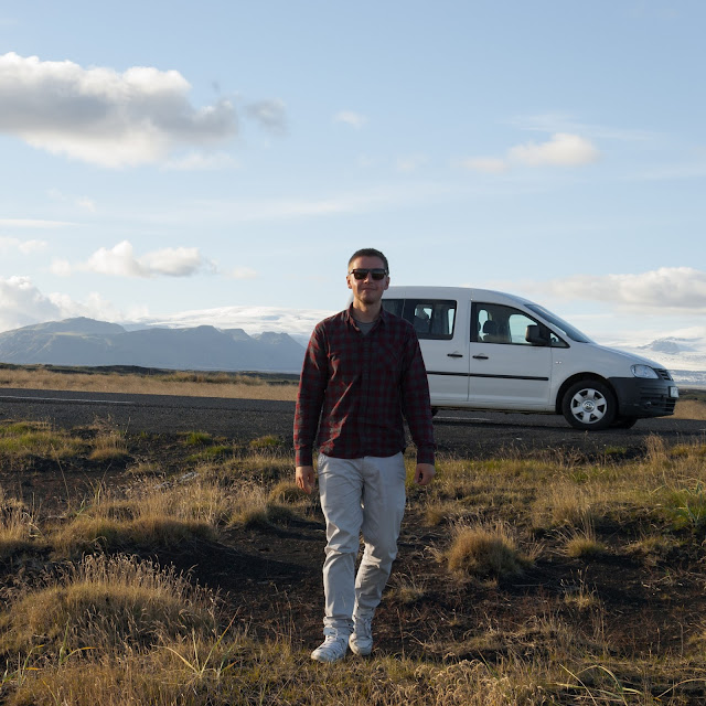 Islandia. droga, podróż, pola mchu, mech