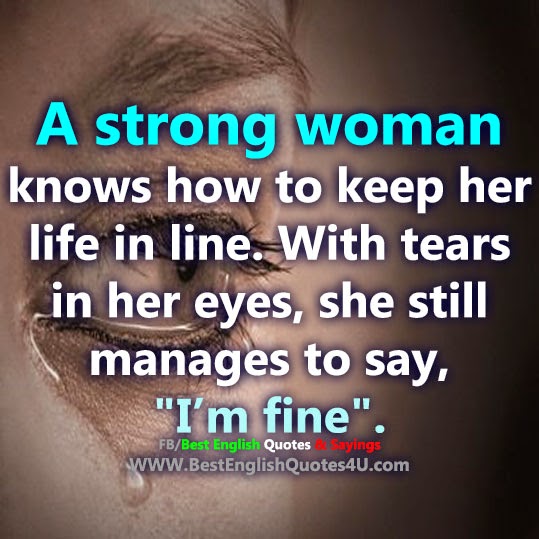 A strong woman knows...