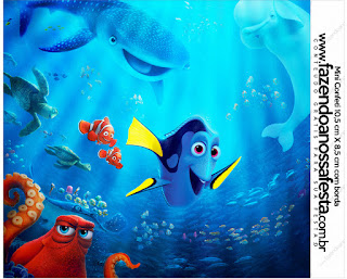 Buscando a Dory: Etiquetas para Candy Bar para Imprimir Gratis. Etiquetas de Buscando a Dory para imprimir gratis.