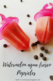 Watermelon agua fresco Popsicles a cool and refreshing treat for summer!