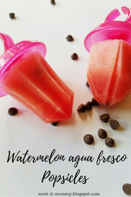 Watermelon agua fresco Popsicles a cool and refreshing treat for summer!