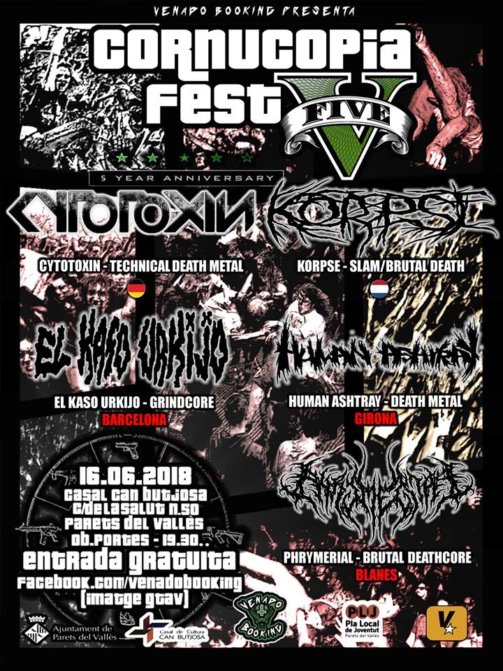 RUIDO NOISE CORNUCOPIA FEST V (CASAL CAN BUTJOSA, PARETS DEL VALLES