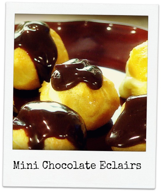 Dying for Chocolate MINI CHOCOLATE ECLAIRS National Eclair Day