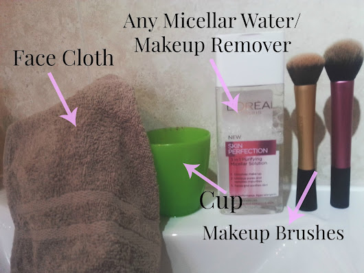 Washing Makeup Brushes With Micellar Water?!