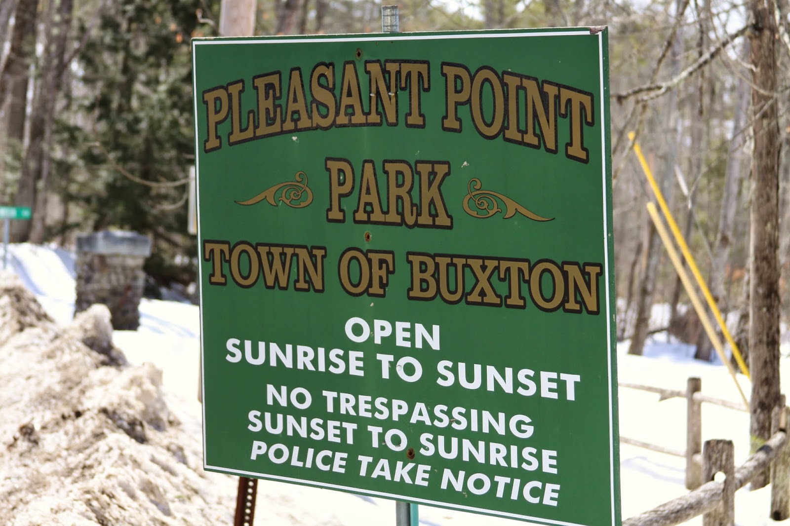 Pleasant Point Park Buxton, Maine