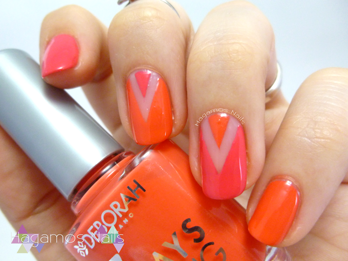 Nail Art Negative Space Chevron. Hagamos Nails
