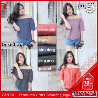 Jual RRJ321A64 Atasan Choker Sabrina Wanita Sk Terbaru Trendy BMGShop