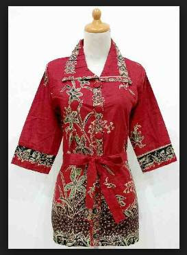 Model terbaru baju kerja batik wanita Model terbaru baju kerja batik wanita