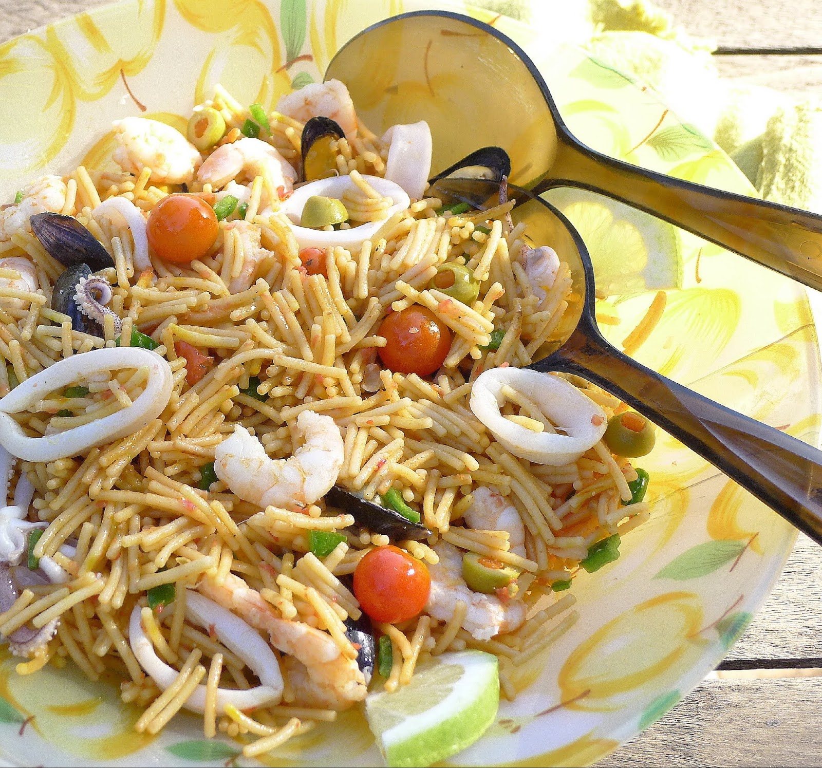 MY KITCHEN IN SPAIN NOODLE SALAD IS SO COOL!