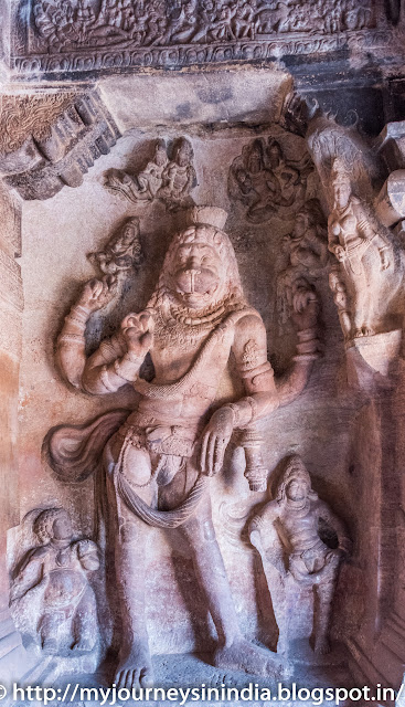 Badami Caves Narasimha Avatar Badami Caves Narasimha Avatar