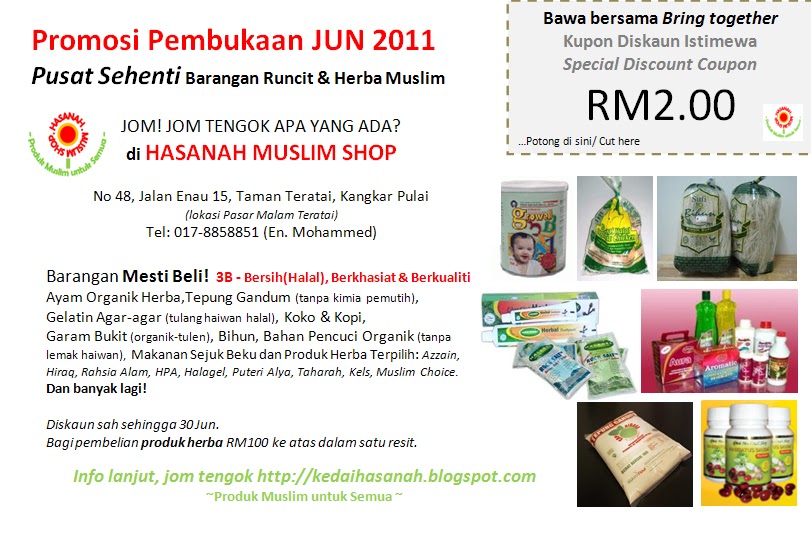 HASANAH MUSLIM SHOP Promosi