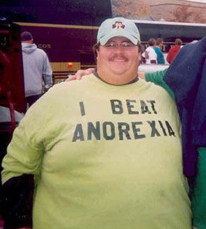 'I BEAT ANOREXIA' T-shirt 'I BEAT ANOREXIA' T-shirt