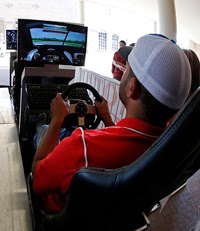 Drivers got their first look at Langley Speedway on iRacing simulators at Hampton University
