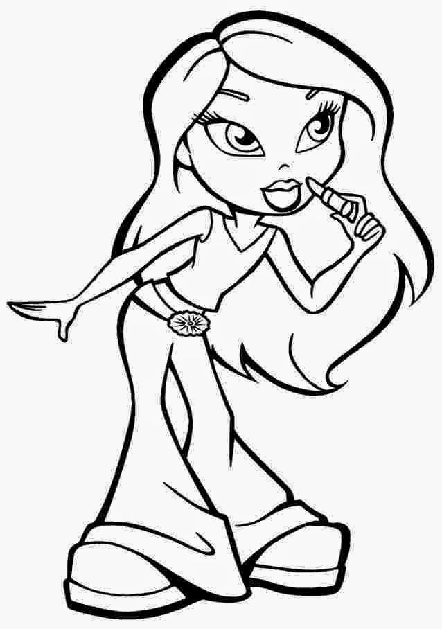 i need bratz coloring pages to color - photo #11