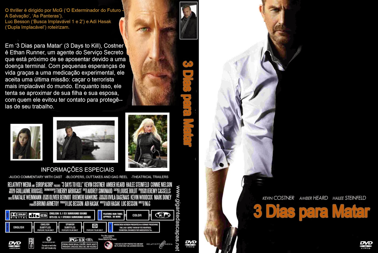 Três Dias Para Matar Capas De Filmes Grátis