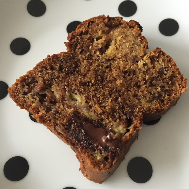 Cake à la banane et aux pépites de chocolat 