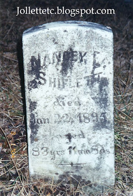 Tombstone of Nancy Elizabeth Frazier Shiflett Tombstone of Nancy Elizabeth Frazier Shiflett Lacey Springs, Rockingham Co, Virginia http://jollettetc.blogspot.com