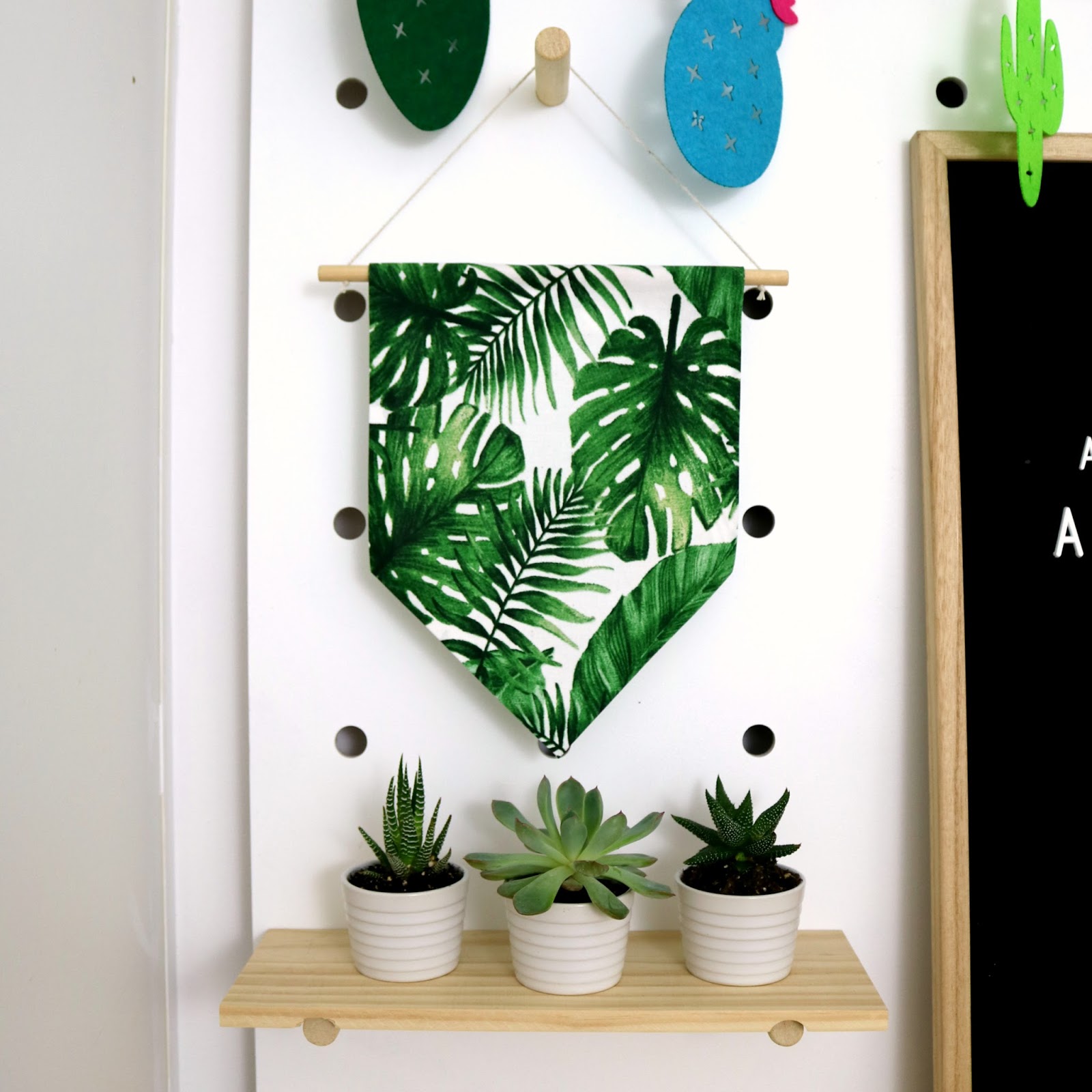 Southern In Law How To Make A Diy No Sew Fabric Wall Hanging After That You Re Ready To Hang It