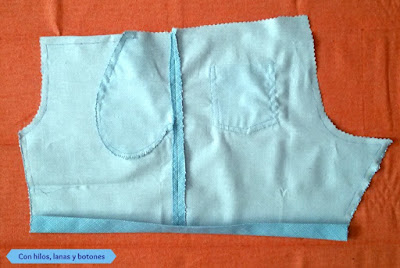 Con hilos, lanas y botones - DIY: Pantalón corto con bolsillos para niño paso a paso