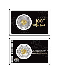 WORLD's FIRST DinarDirham Coin - Ayat 1000 Dinar
