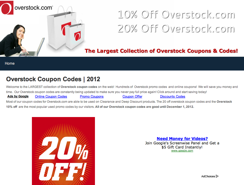 Overstock Coupon Codes & Promo Codes