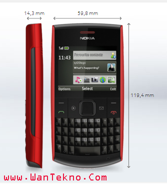 Nokia X2-01, HP Qwerty Murah Harga 800 ribuan