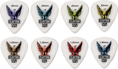 Clayton Guitar Picks Different Sizes Shapes