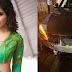 Sophie Chaudhary meets with an accident after an auto Rickshaw rammed into her car