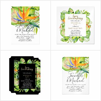 Tropical Wedding Invitations and Party Supplies Hawaiian Luau
