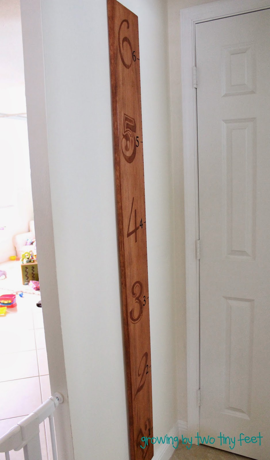 Grow Ruler Craft Growing by Two Tiny Feet: DIY Giant Ruler Growth Chart