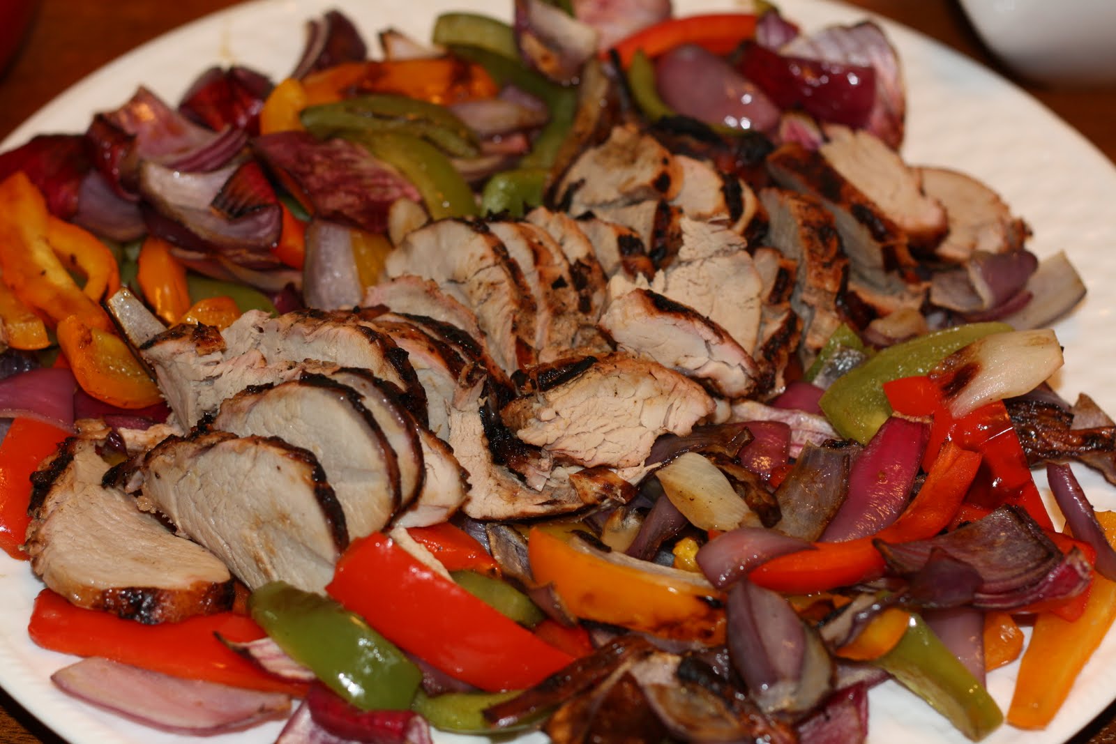 Toss It All Together Grilled Pork Tenderloin Fajitas