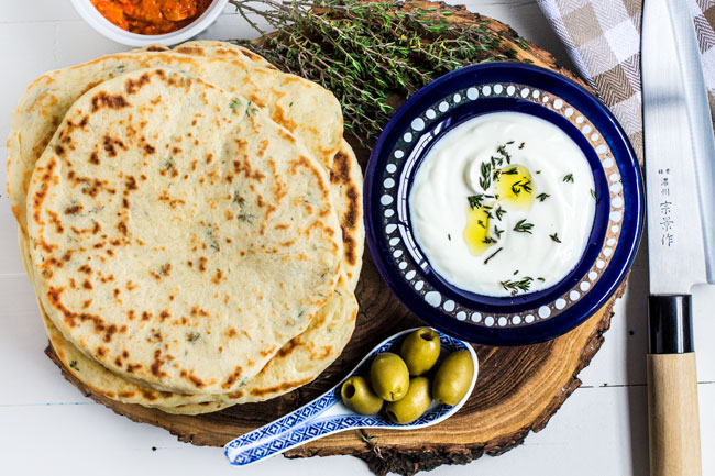 Grčki pita hleb / Greek Pita Bread ~ Magična Oklagija