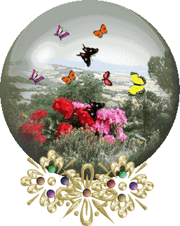 Resultado de imagen para gifs de mariposas y flores