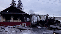 Пожар в посёлке Алтынай 