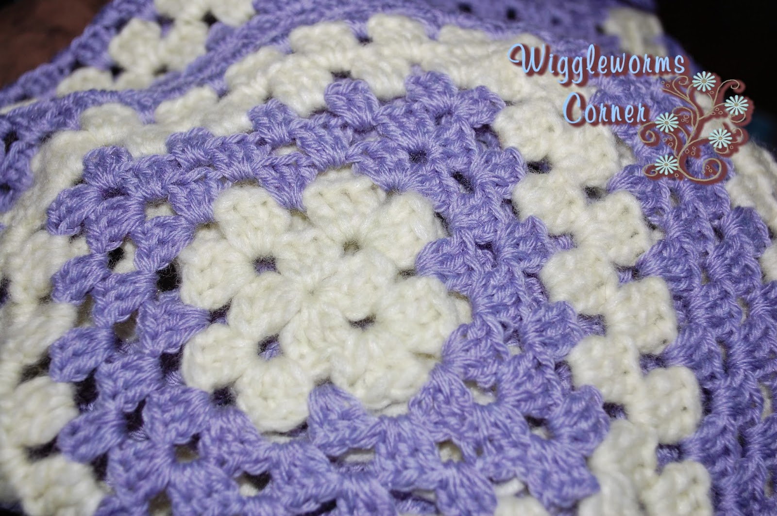 CraftyMamaFun Crocheted Never Ending Granny Square Blanket