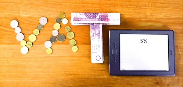 Zdjęcie przedstawiające napis VAT 5 %
