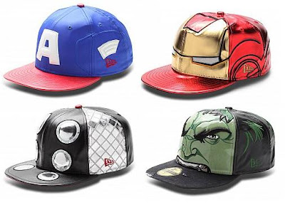 The Avengers Hat Collection by New Era - Captain America, Iron Man, Thor & Hulk