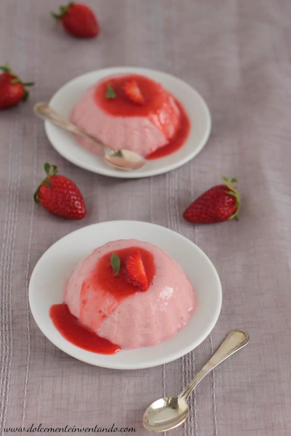 Dolcemente Inventando Panna cotta alle fragole