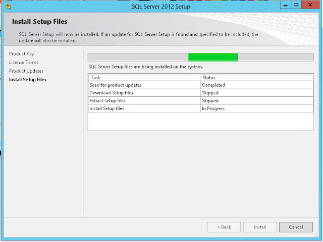 Installation of SQL Server 2012