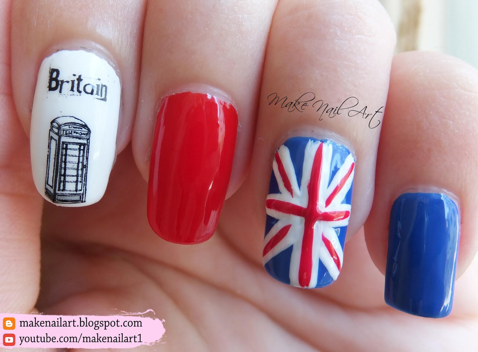 UK Flag Nail Stickers - wide 5