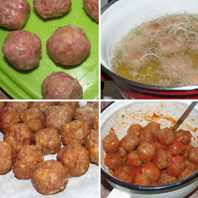 Кёфтели карныярык - баклажаны фаршированные мелкими кёфте (Köfteli Karnıyarık Tarifi)