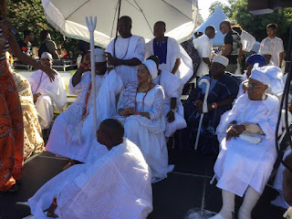 Ooni of Ife, Oba Adeyeye Ogunwusi at 41st Odunde Festival in Philadelphia, USA