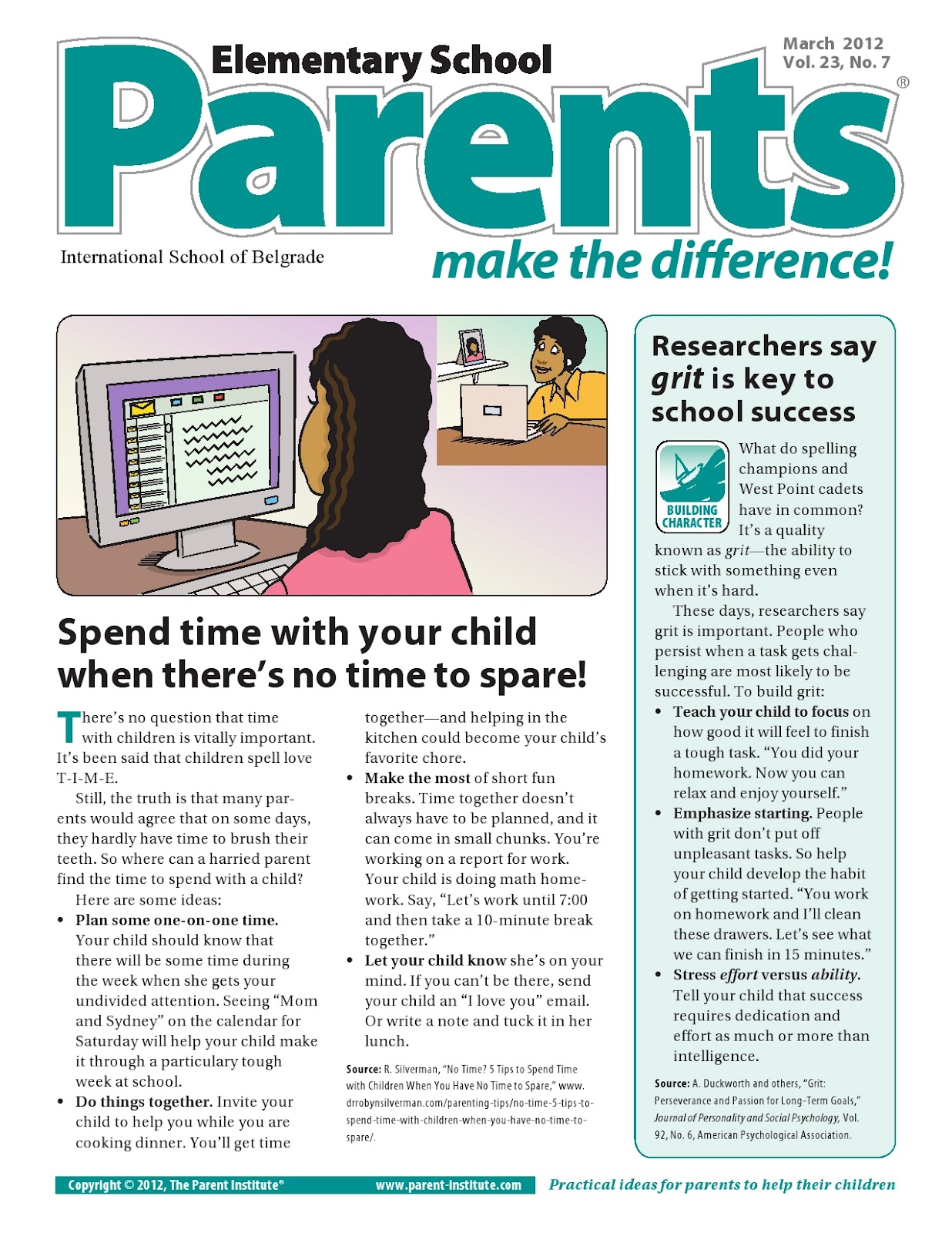 Counseling with Mrs.Tara Monthly Parent Newsletter