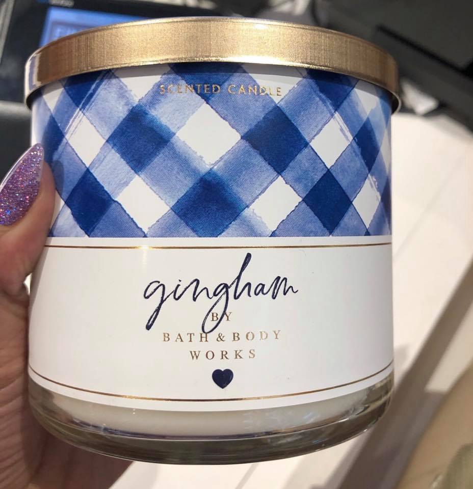 Life Inside the Page Bath & Body Works New Gingham 3 Wick Candle