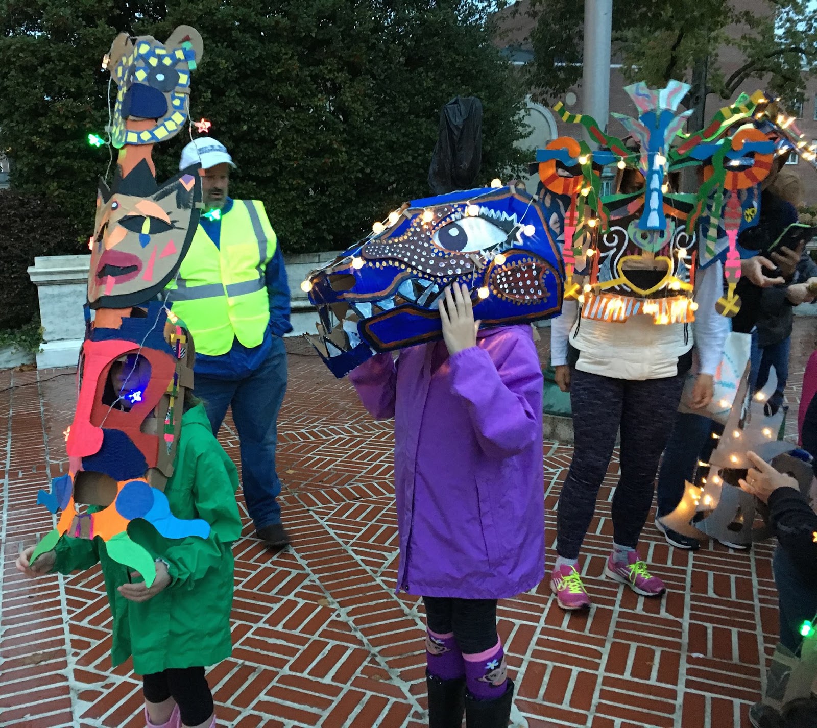 Recycle Masks by graffiti artist Dan Fenlon